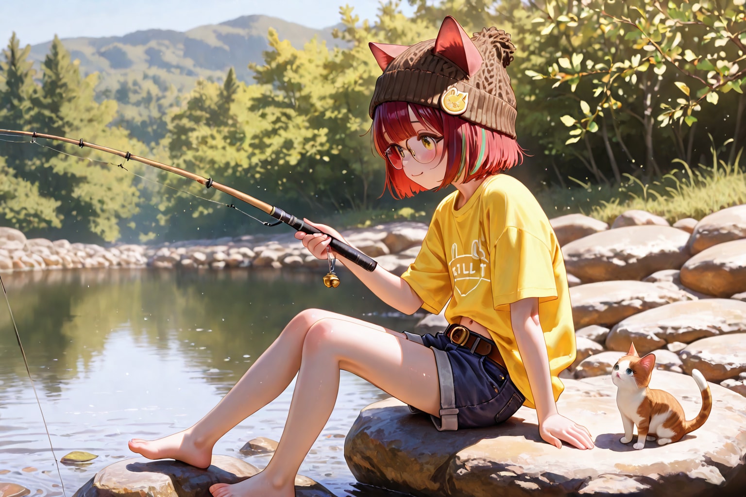 子猫のためにまったり釣り