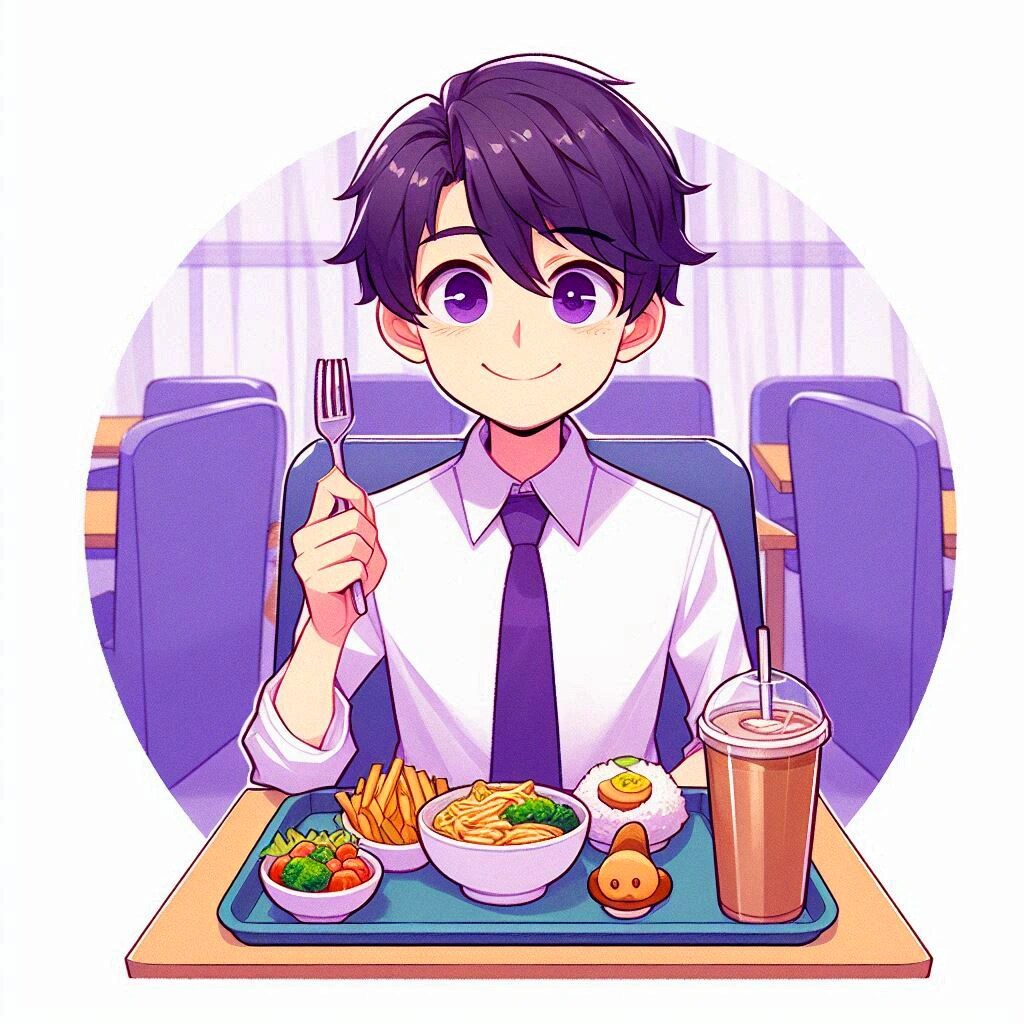 お子様ランチと、黒髪短髪男性♪その1-1(10枚)