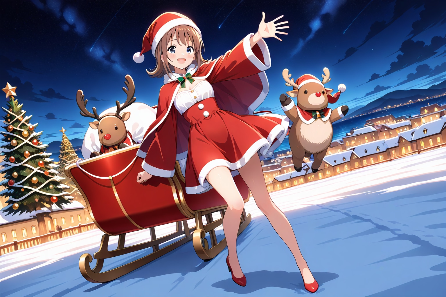 準備万端、サンタガール | の人気AIイラスト・グラビア