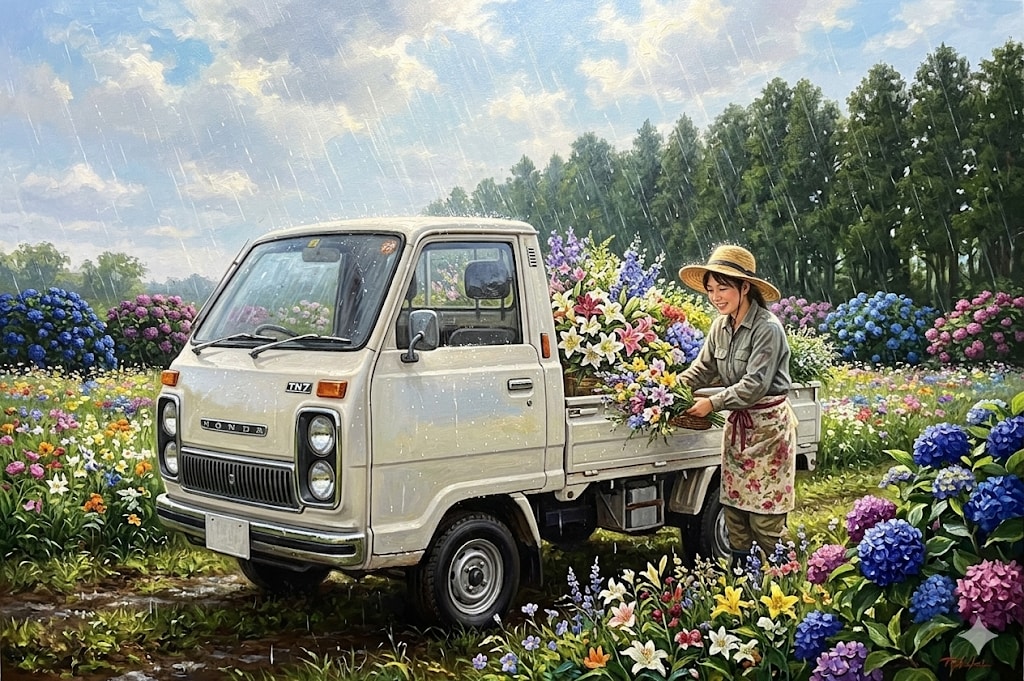 花農家の女性