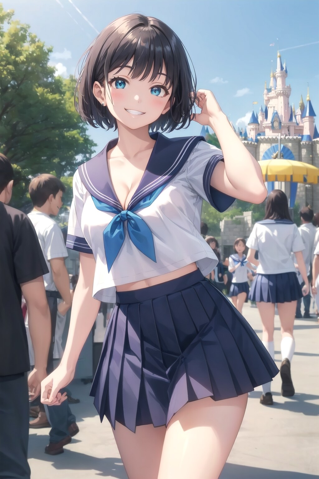 セーラー服でパーク・イン　〜制服のある風景〜