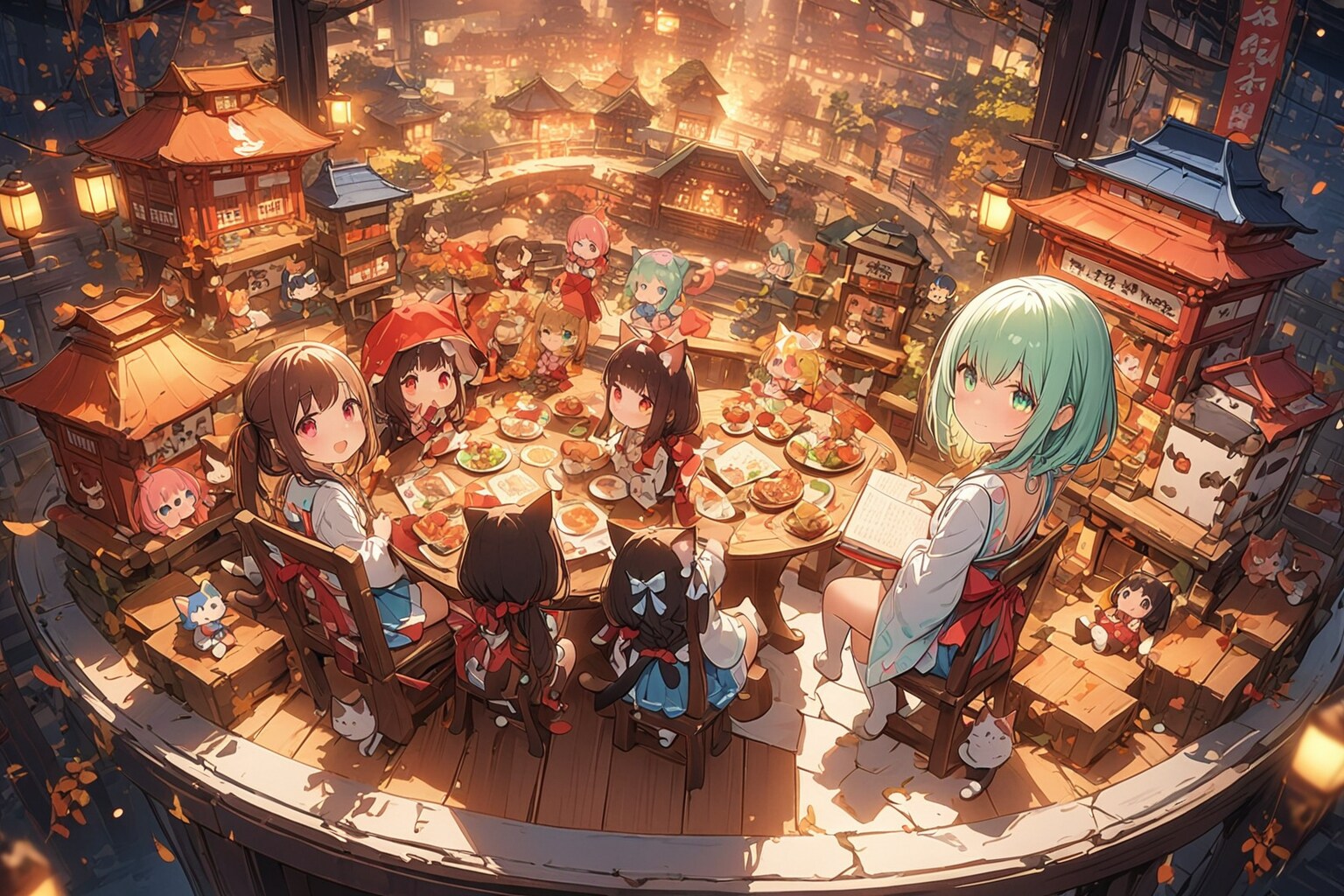 18:14食事、「俺も！♪」。 | の人気AIイラスト・グラビア