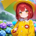 ママ、まだかな？ ～雨の帰り道～ 2枚目