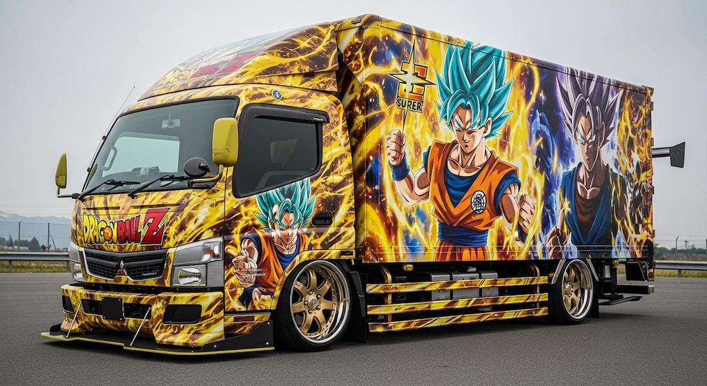 三菱キャンタードラゴンボール痛車