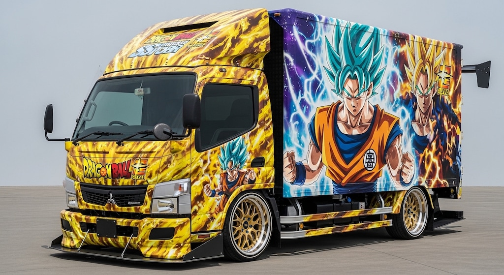 三菱キャンタードラゴンボール痛車