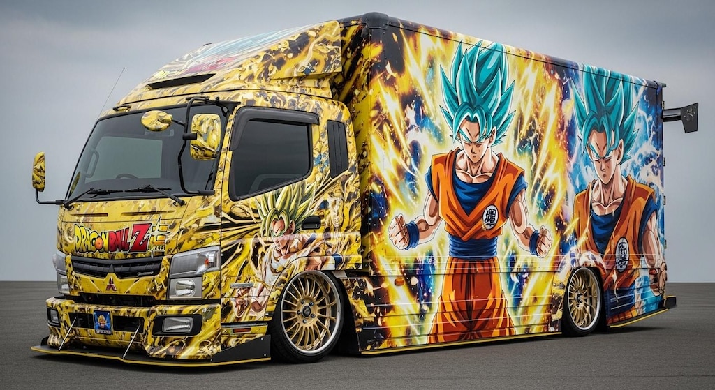三菱キャンタードラゴンボール痛車