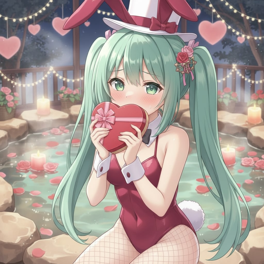 みどツイぴょん。バレンタインサプライズ | の人気AIイラスト・グラビア