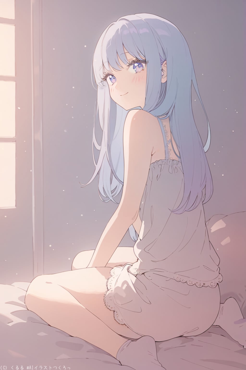 R18過去作品『裸ソックス』を温かみのある少女マンガテイストのイラストへと変化させます❗️③