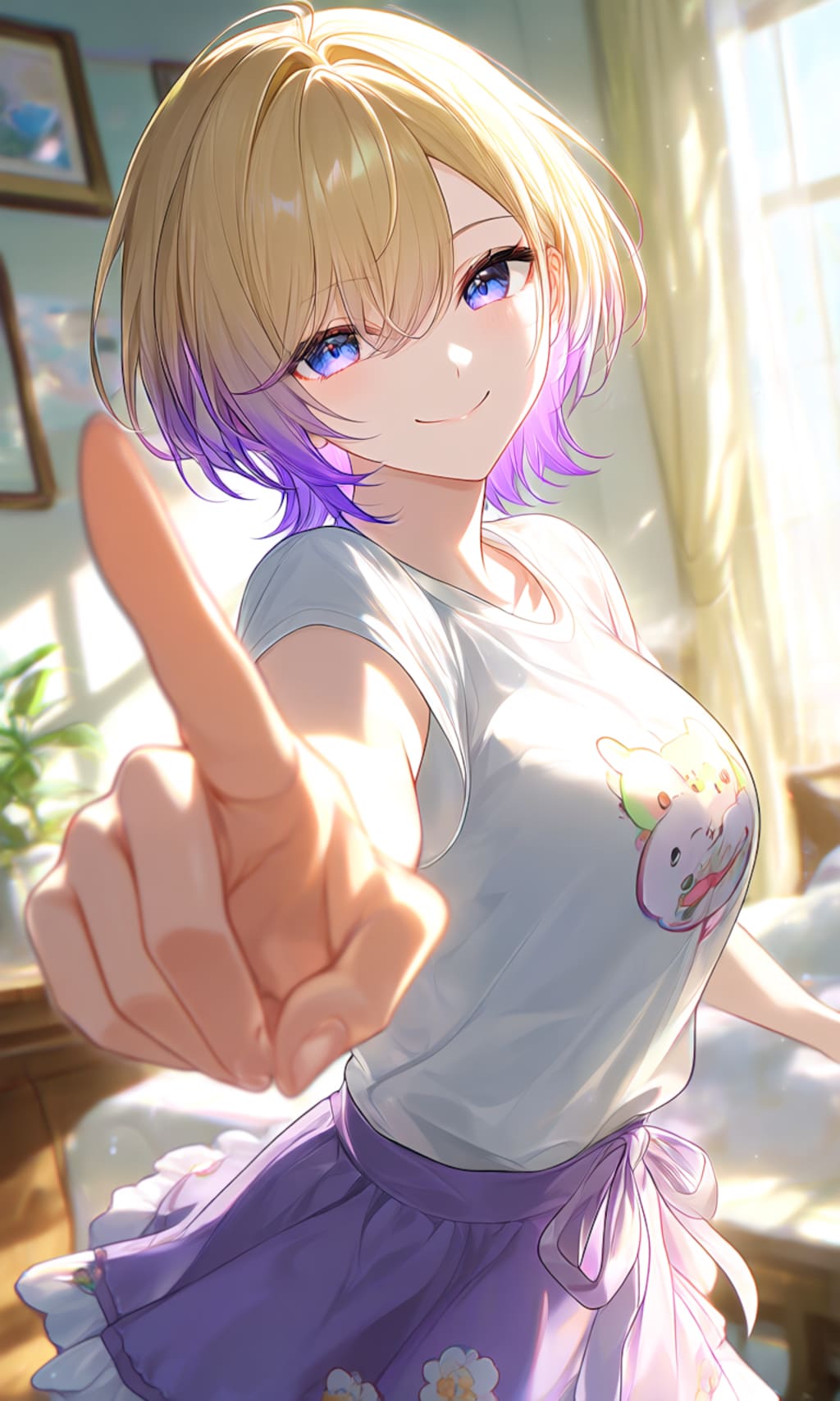 はい！指を見て～！