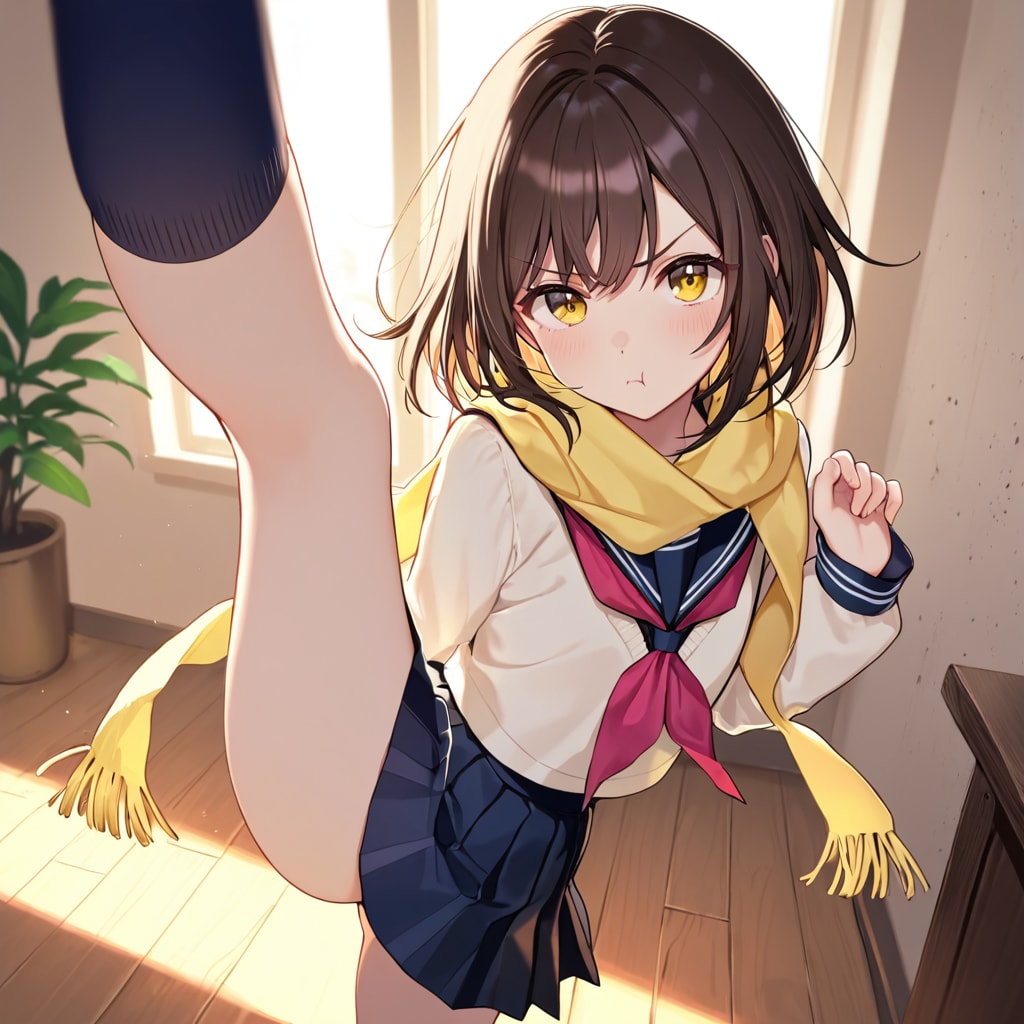 不機嫌なキック！ | の人気AIイラスト・グラビア