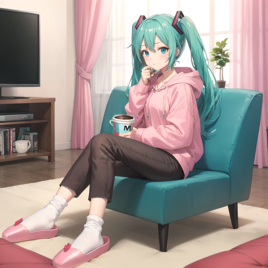 部屋でのんびり