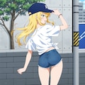 暖かくなって脚を出す 3枚目