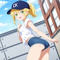 暖かくなって脚を出す 2枚目