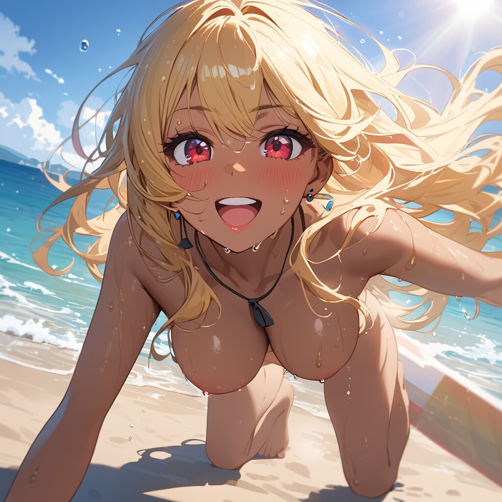 黒ギャルとヌーディストビーチ