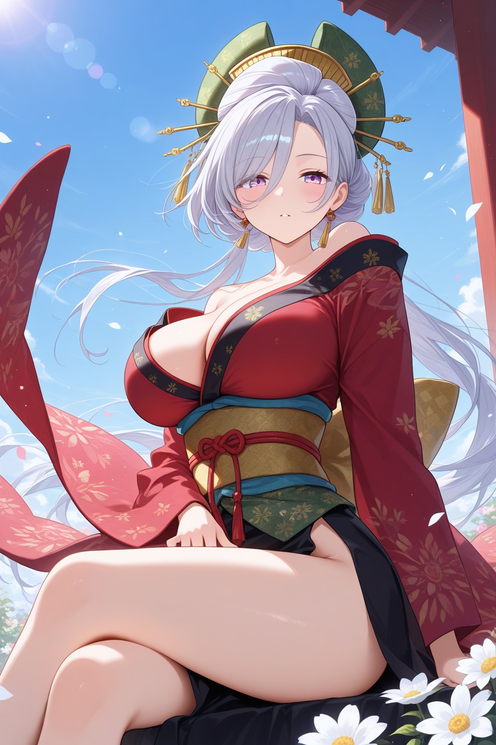 キュートな巨乳花魁♡