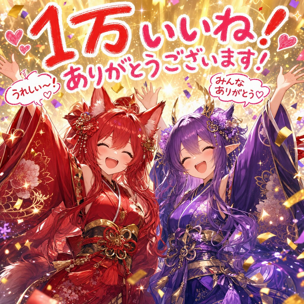 祝！1万いいね❤️ | の人気AIイラスト・グラビア