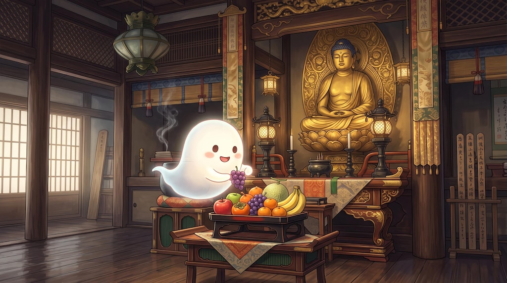 御供えするお化けさん