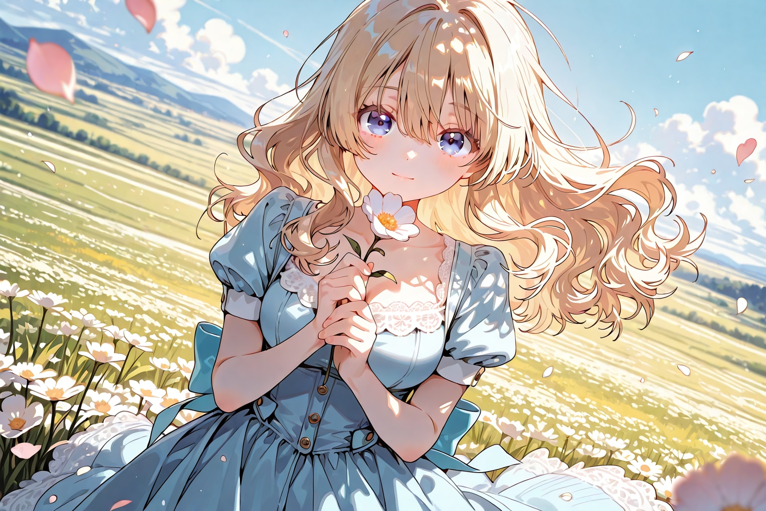 花と少女 | の人気AIイラスト・グラビア