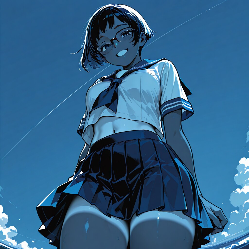 夏空を見上げて | の人気AIイラスト・グラビア