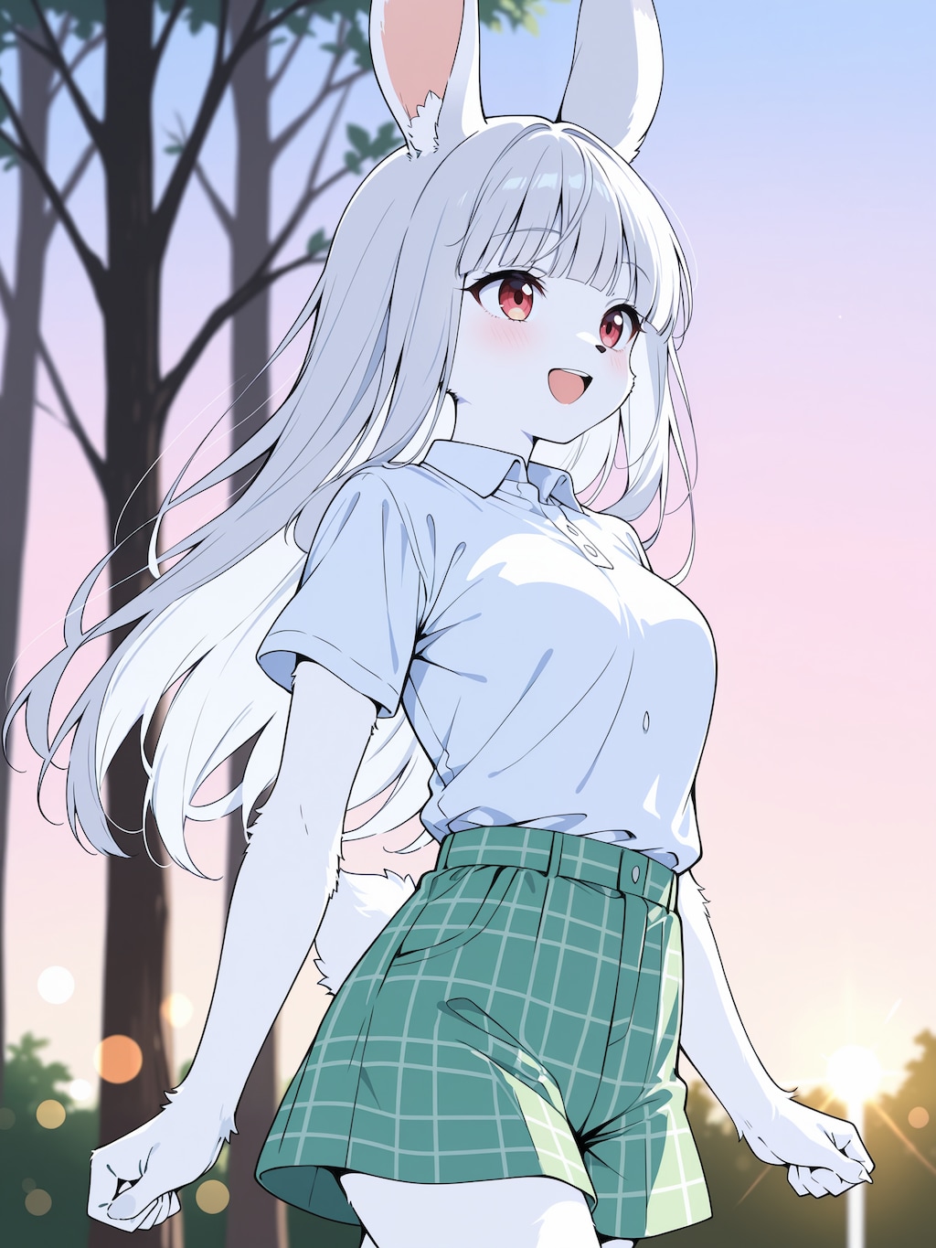 お散歩、美月ちゃん（ケモナーVer.)
