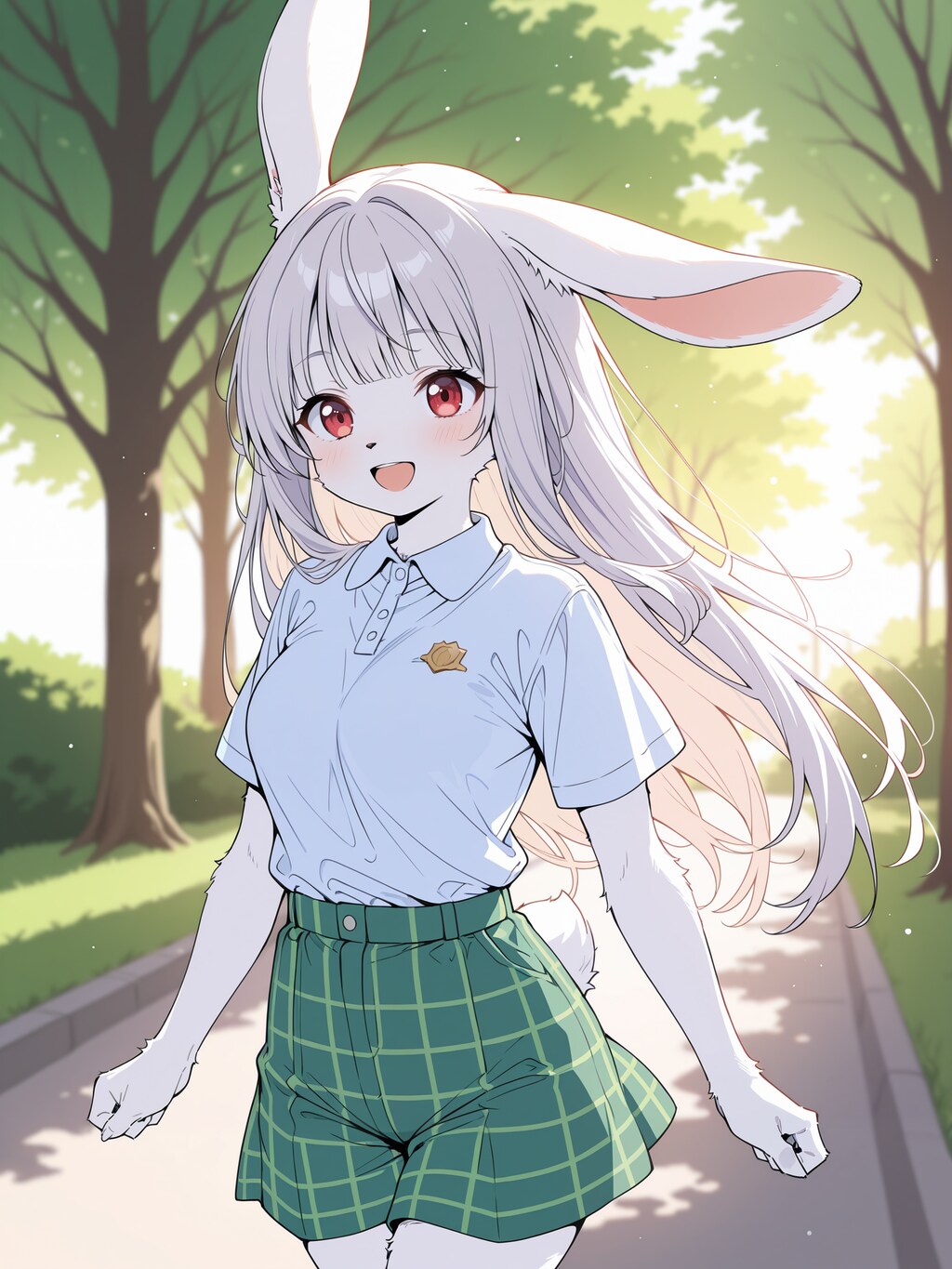 お散歩、美月ちゃん（ケモナーVer.)