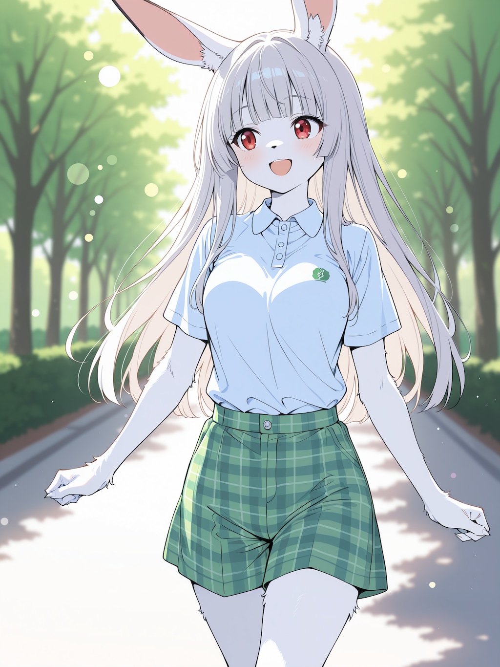 お散歩、美月ちゃん（ケモナーVer.)