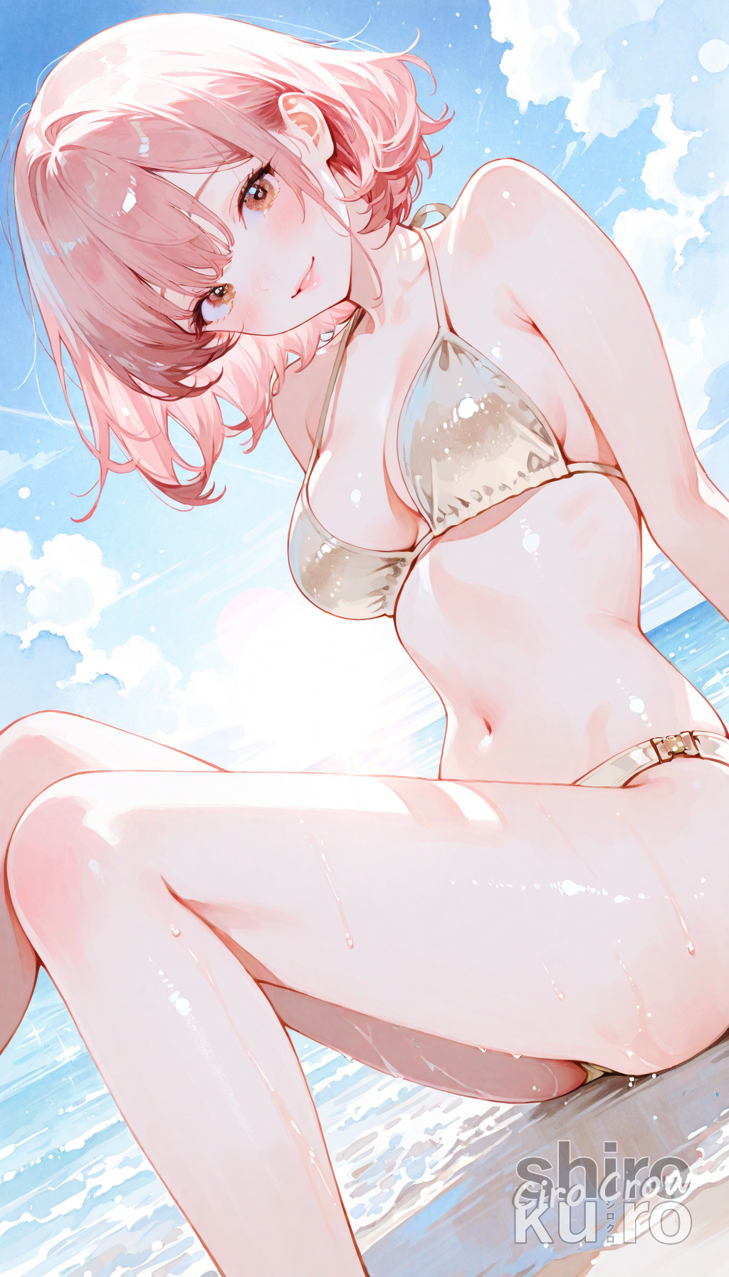 ベージュビキニ