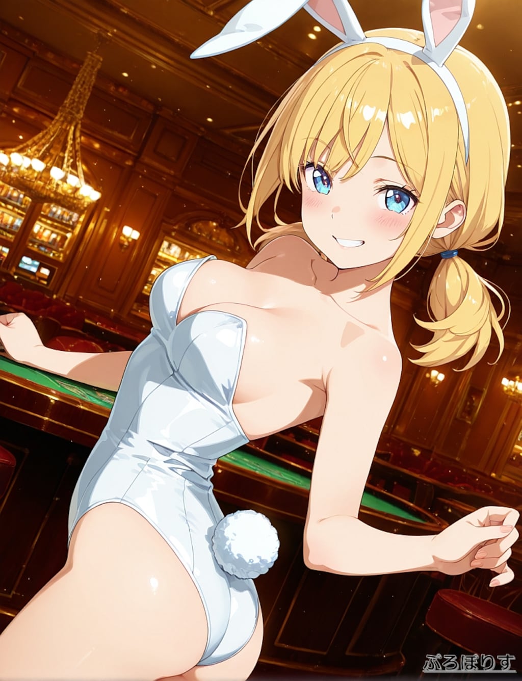 金髪白バニー
