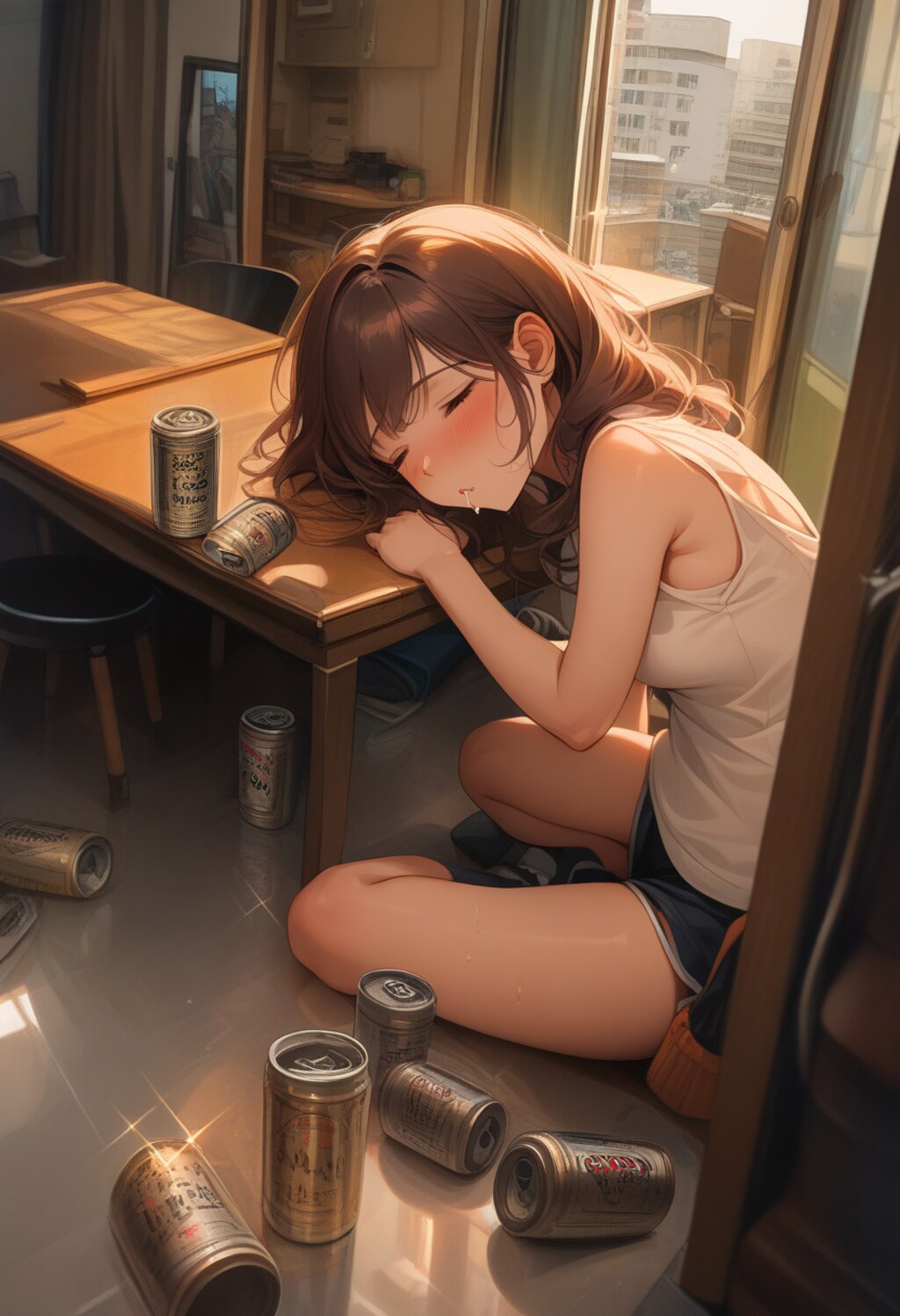 飲んで寝落ち