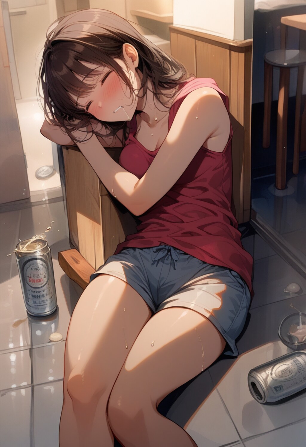 飲んで寝落ち