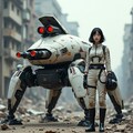 多足歩行兵器と女性パイロット 5枚目