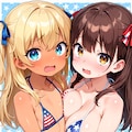 恥じらいの星条旗ビキニ 9枚目