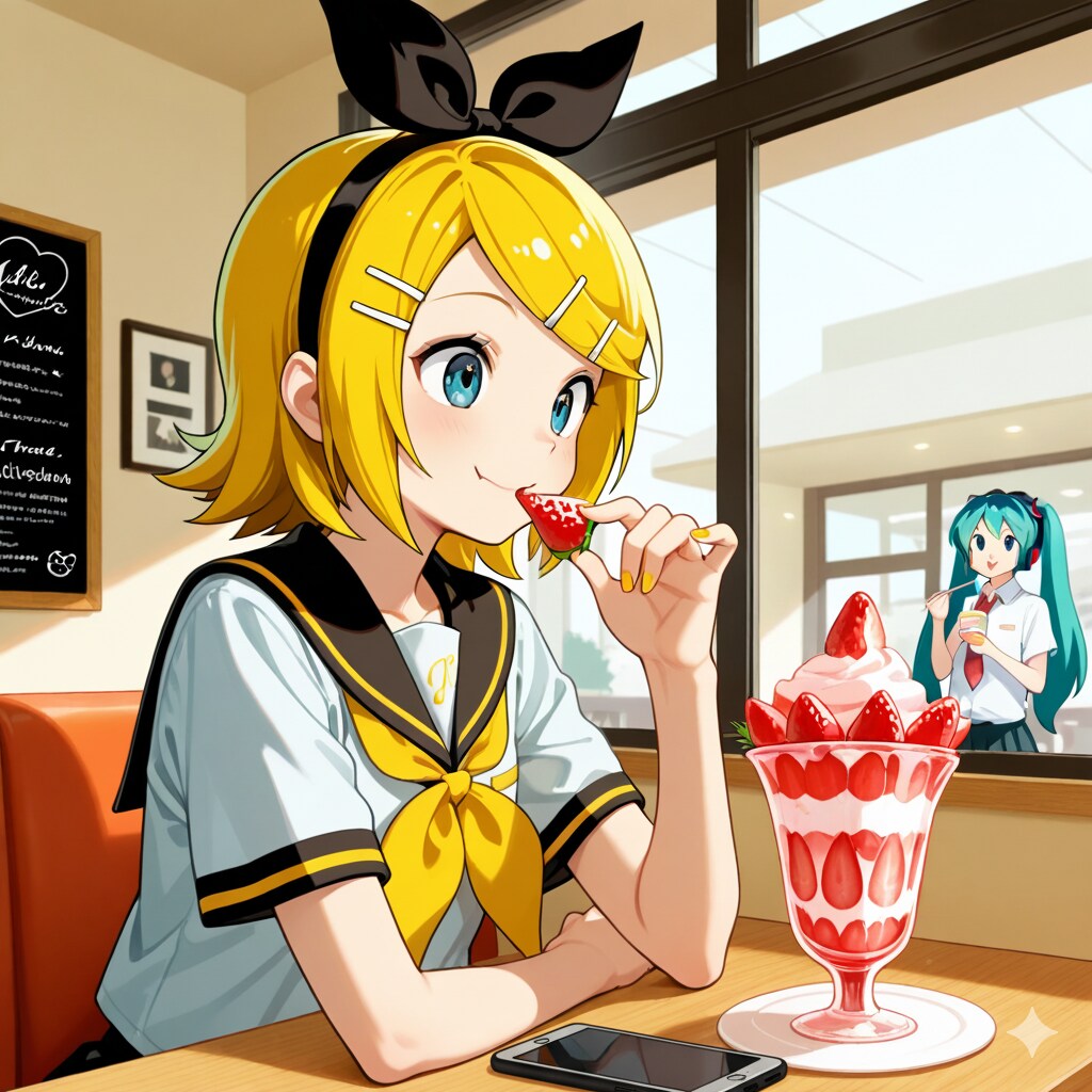 リンさんの寄り道 苺パフェ