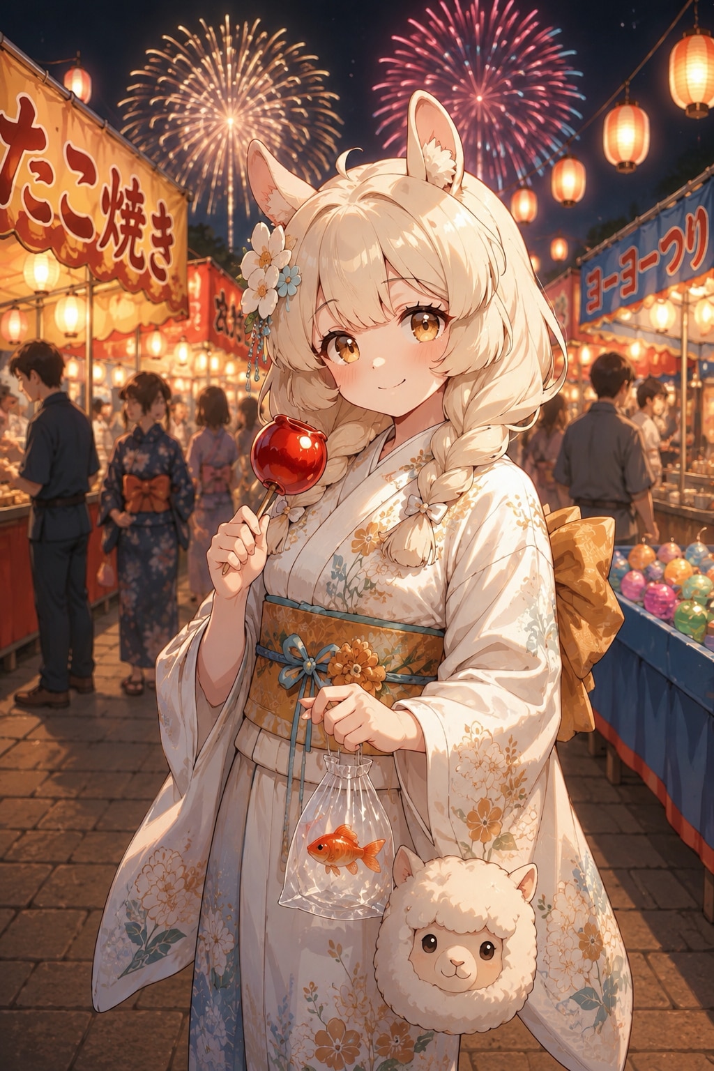 アルパカちゃんと夏祭り