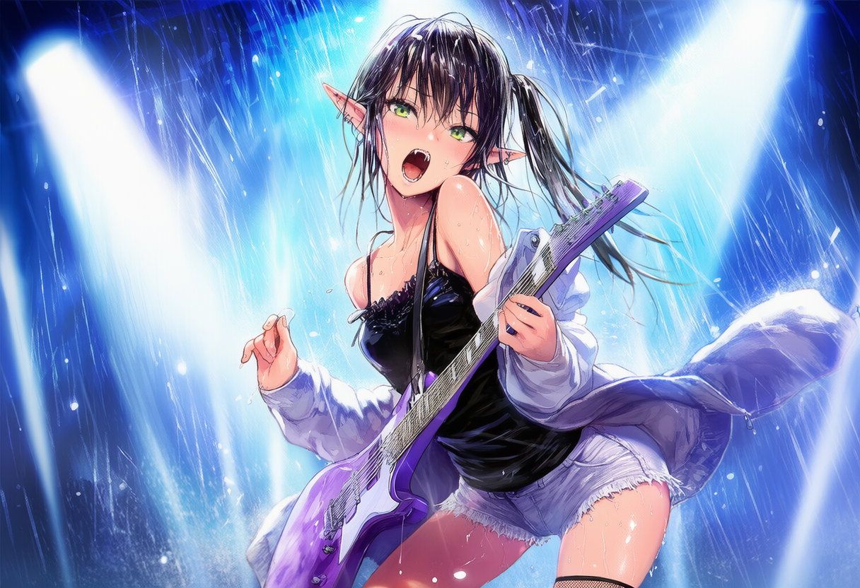 豪雨野外ライブ
