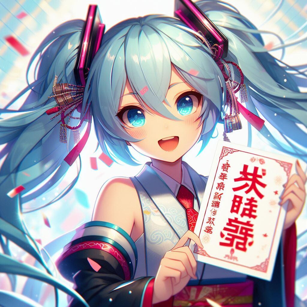【今年の干支】初音ミク　ー文字が変だったので未投稿ー