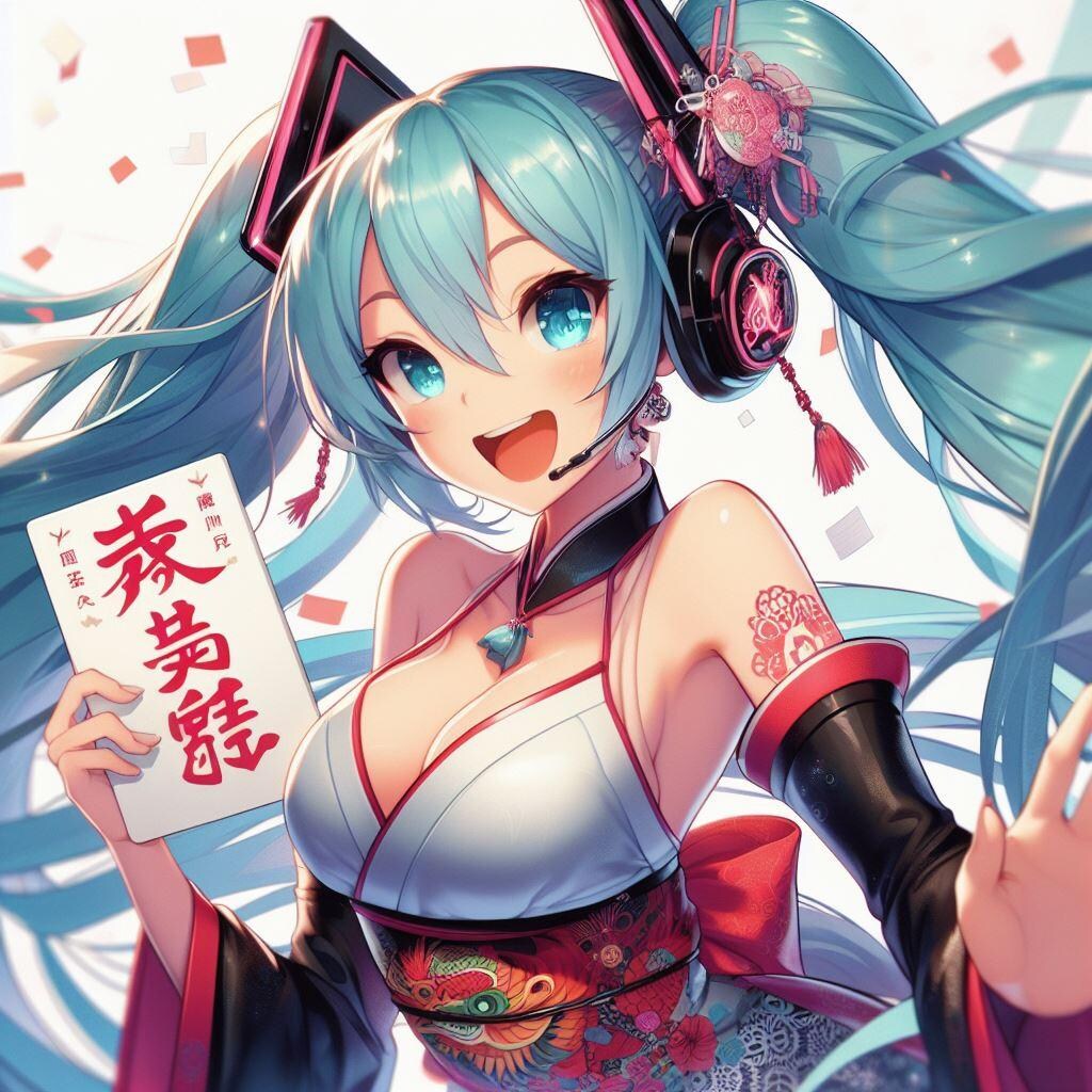 【今年の干支】初音ミク　ー文字が変だったので未投稿ー