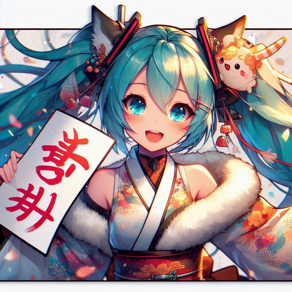 【今年の干支】初音ミク　ー文字が変だったので未投稿ー