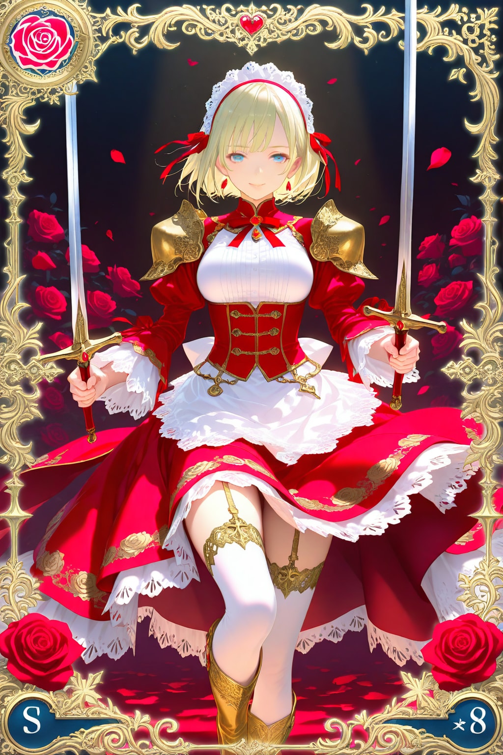 「双剣の女性騎士」Ver. 02