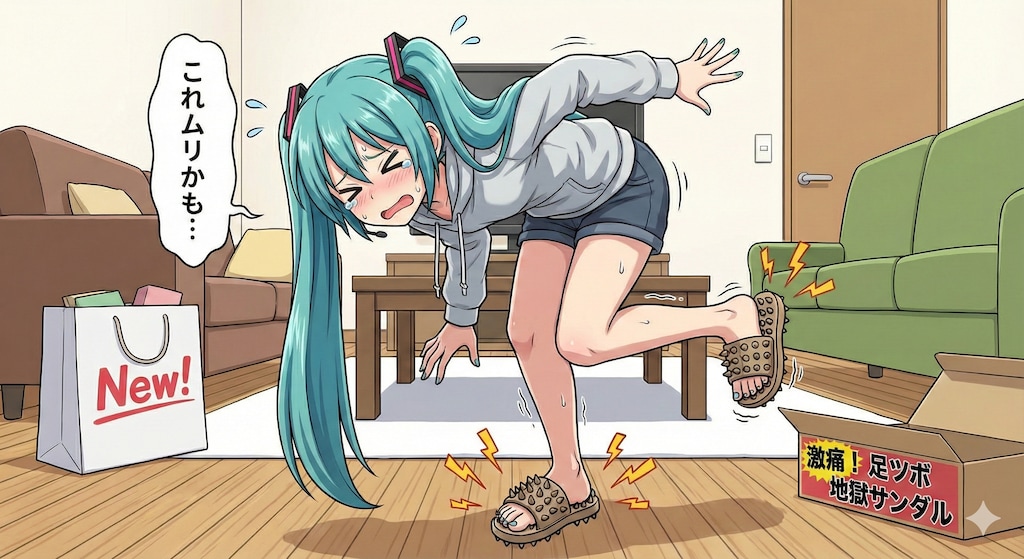 ミクさん 健康サンダル買ってみた😁