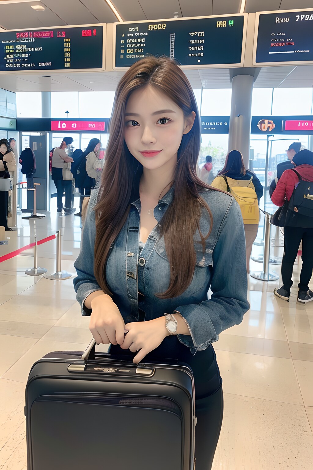 waiting for a flight