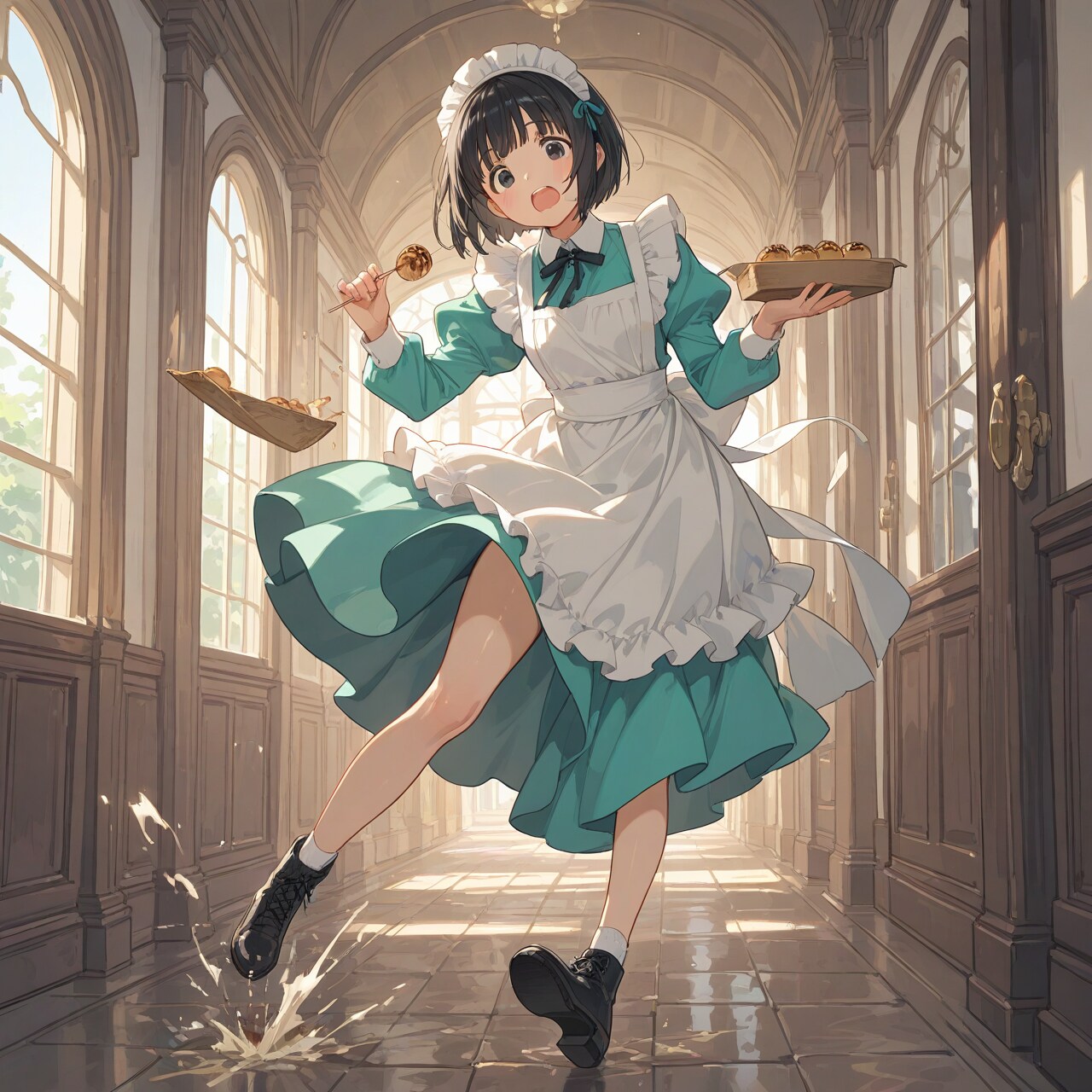 財閥当主が屋敷で粉もん祭りや！と言ってしまった結果 | の人気AIイラスト・グラビア