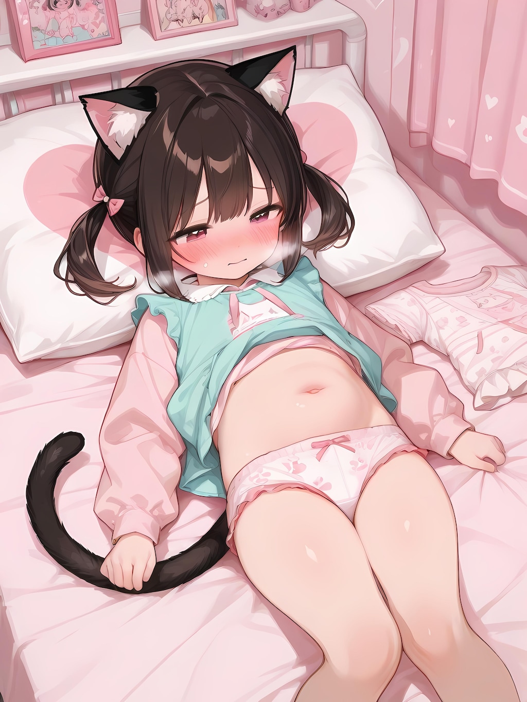 ねこみみろりっこぱんつ。12枚