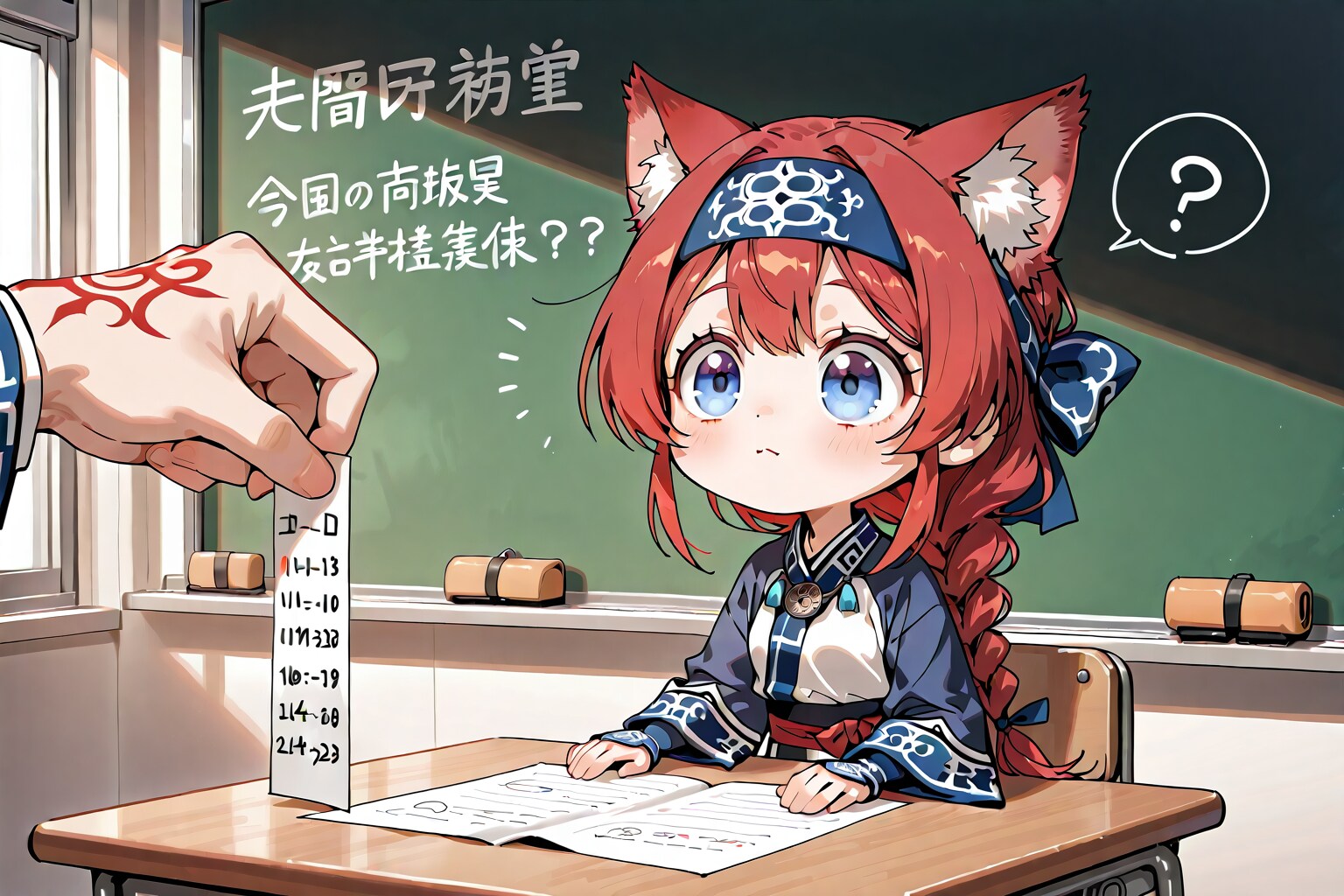 補習！ネコミミコロポックル赤髪お兄ちゃんズくん！ | の人気AIイラスト・グラビア