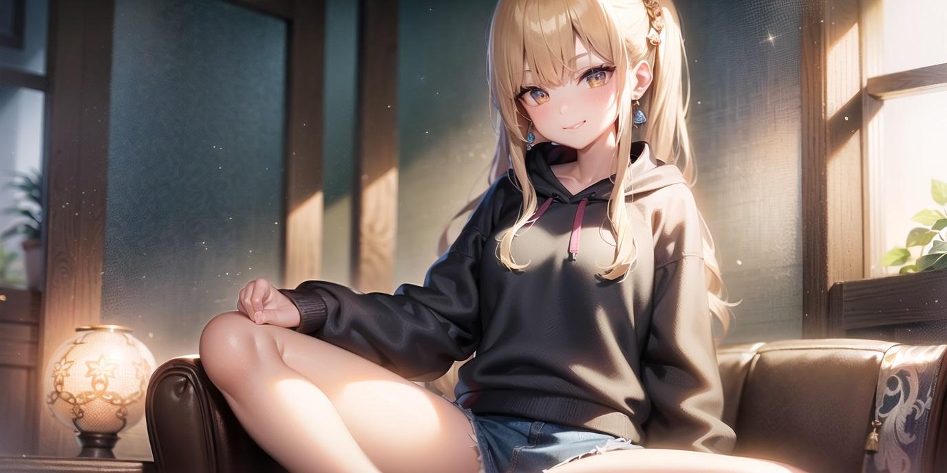 パーカー女子