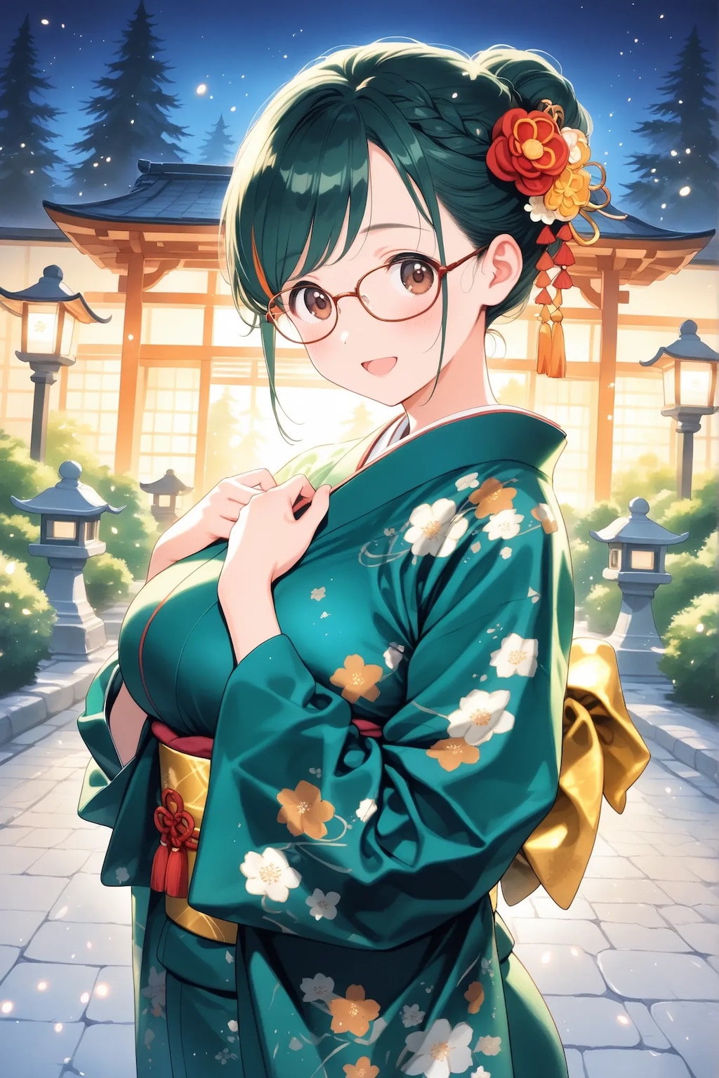 生成眼鏡っ娘