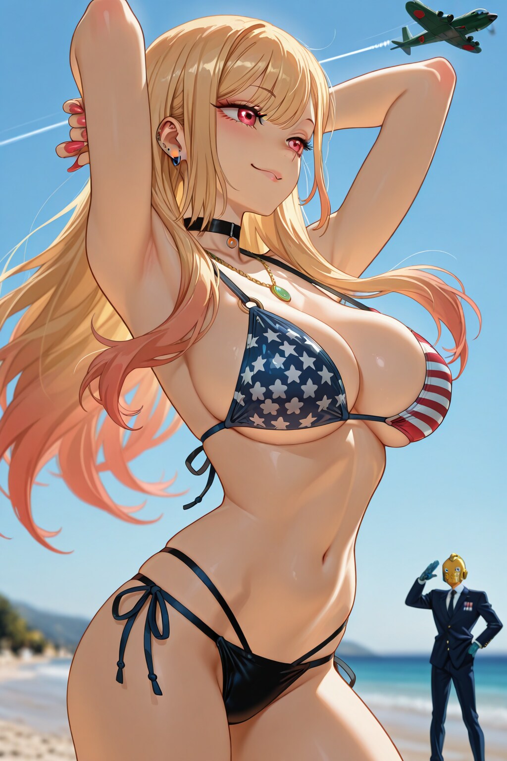 ECHIDNA星条旗ビキニ海夢ちゃん🇺🇸👙❤️