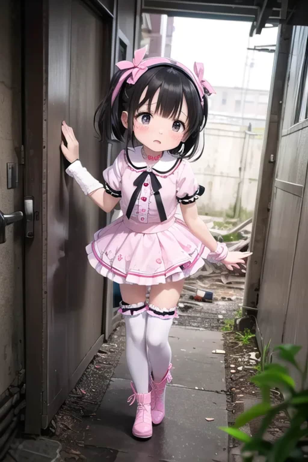 アイドル少女の廃墟探索