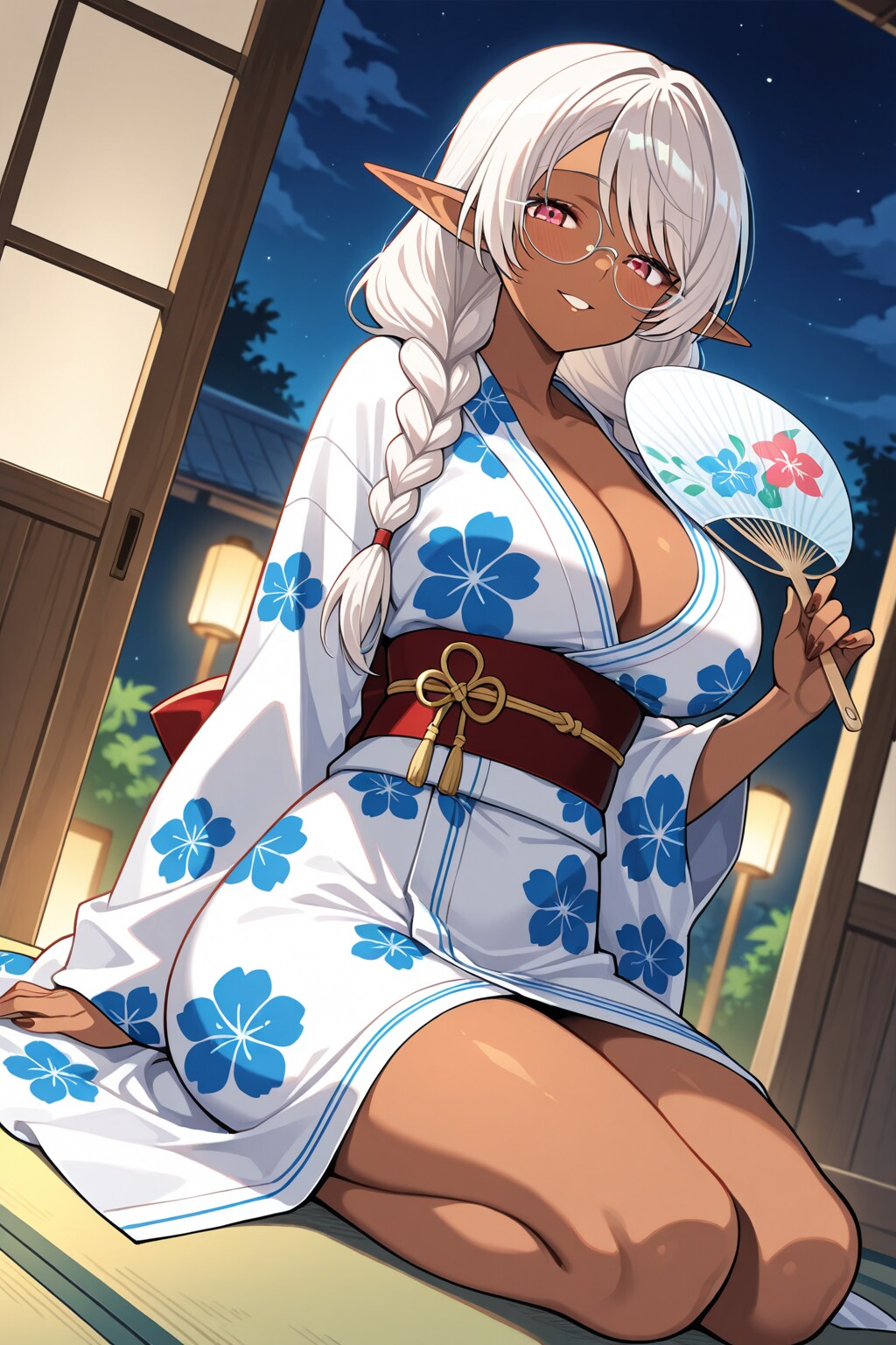 ダークエルフさんの夕涼み　その２