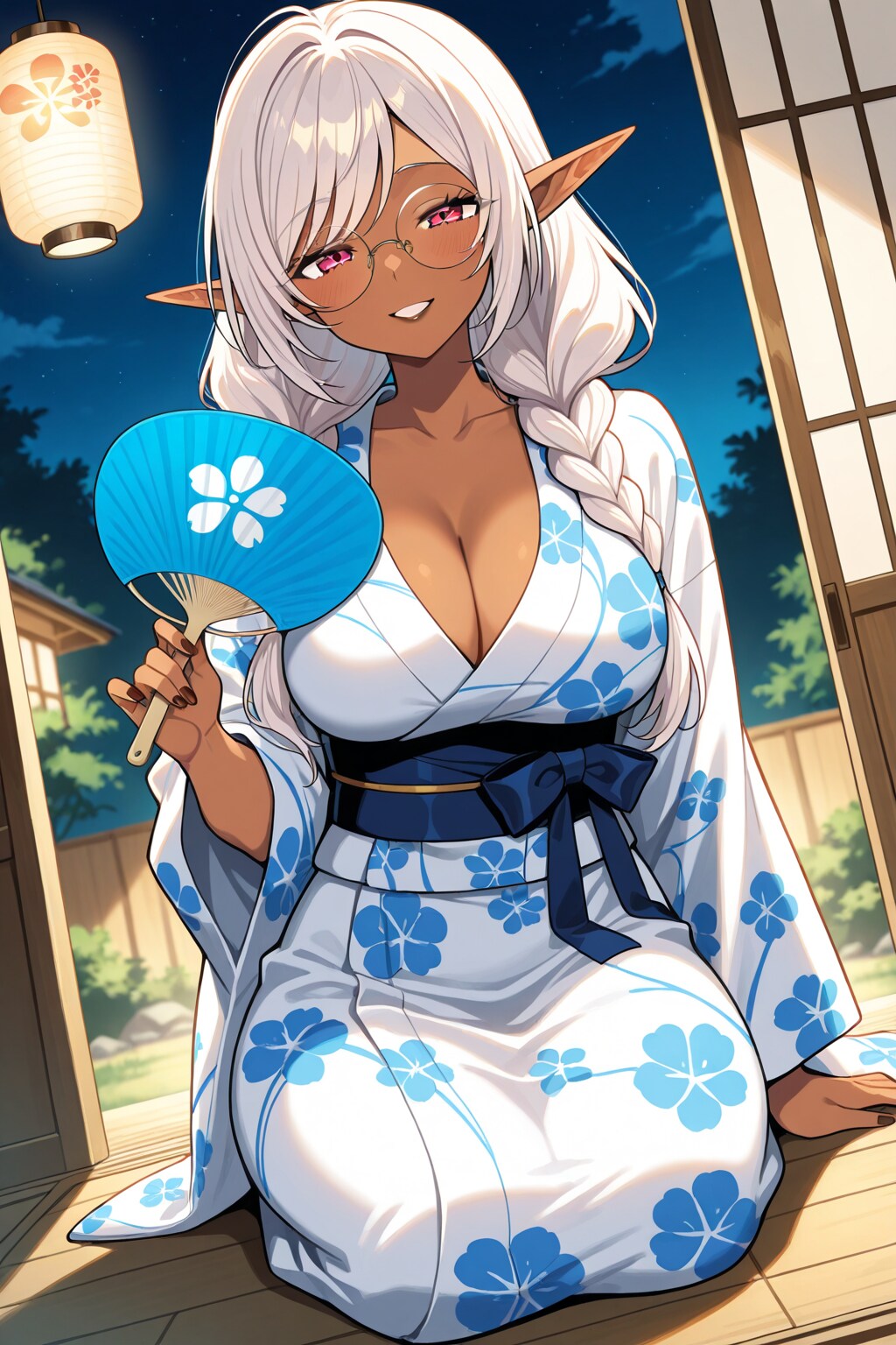 ダークエルフさんの夕涼み　その２